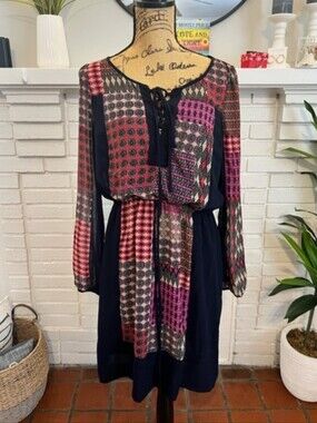 EUC “Maeve by Anthropology” long sleeve dress size M